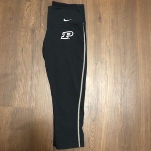 Purdue NIKE Cropped Leggings